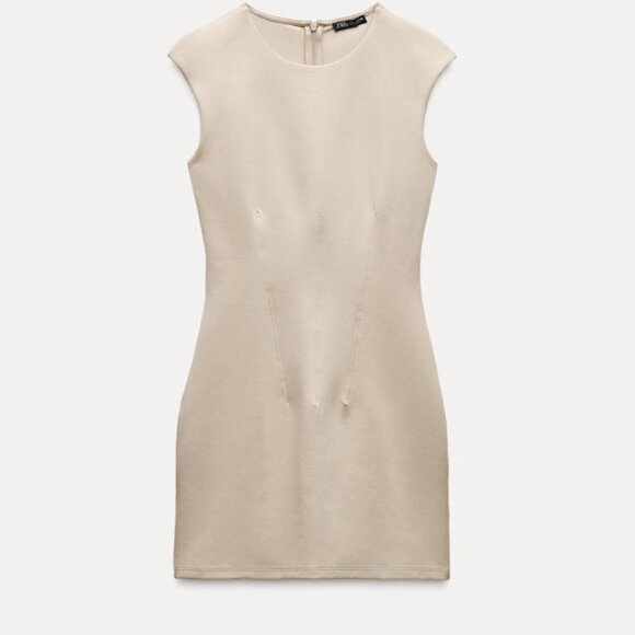 ZARA Women's Interlock Dress Size L in Light Green - Picture 1 of 10